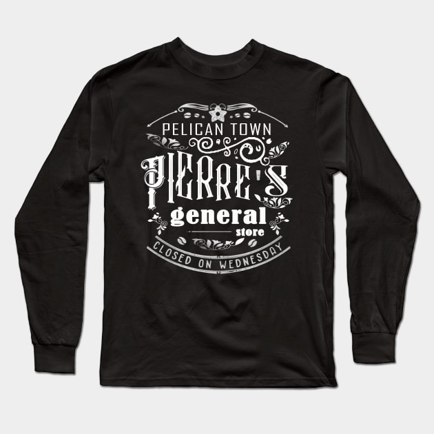 Stardew Valley Pierre's General Store Shirt Long Sleeve T-Shirt by Omarzone